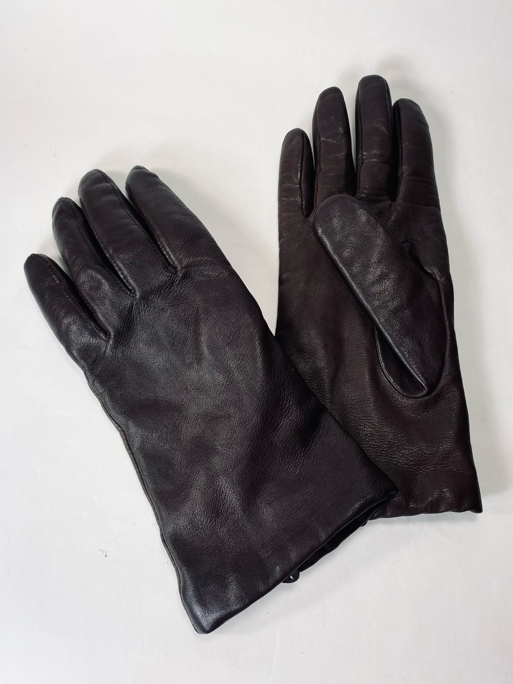 Fownes Chocolate Brown Leather Cashmere Lined Classic Tailored Fit Gloves  XL
